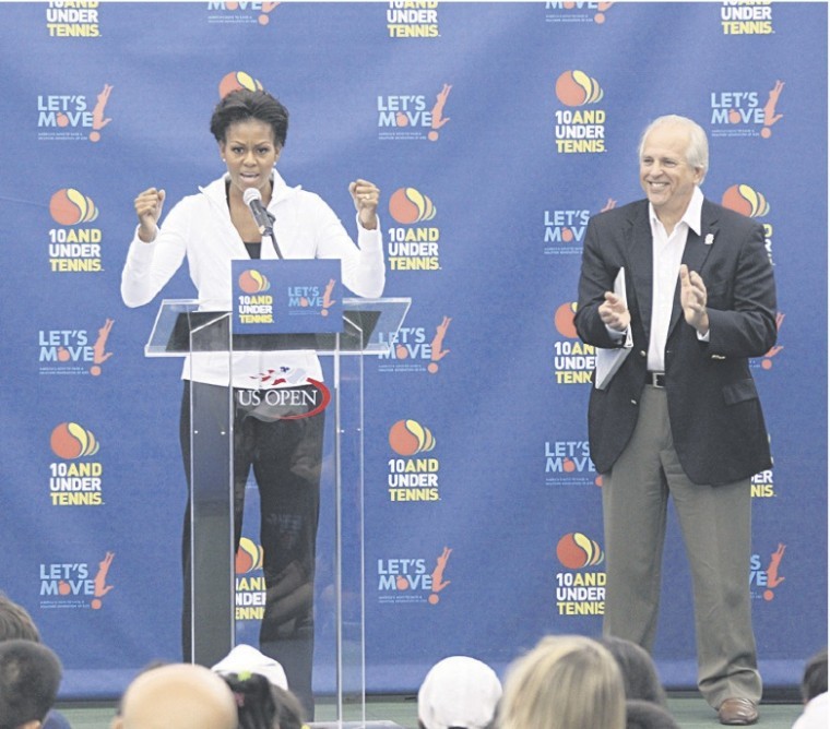 First lady Michelle Obama talks Let's Move at U.S. Open (36947)