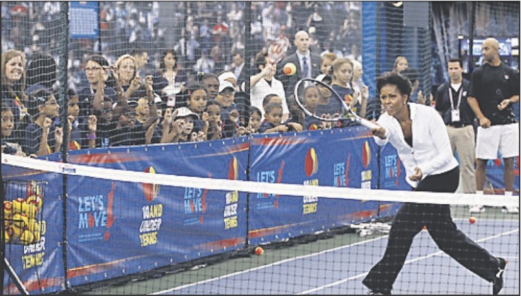 First lady Michelle Obama talks Let's Move at U.S. Open (36948)