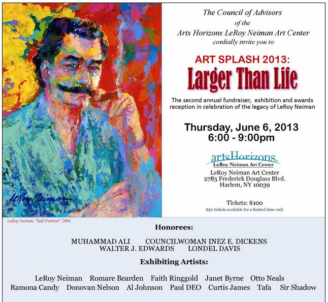 Art Splash 2013 Fundraiser and Larger Than Life Art Exhibit at the LeRoy Neiman Art Center in Harlem (39241)
