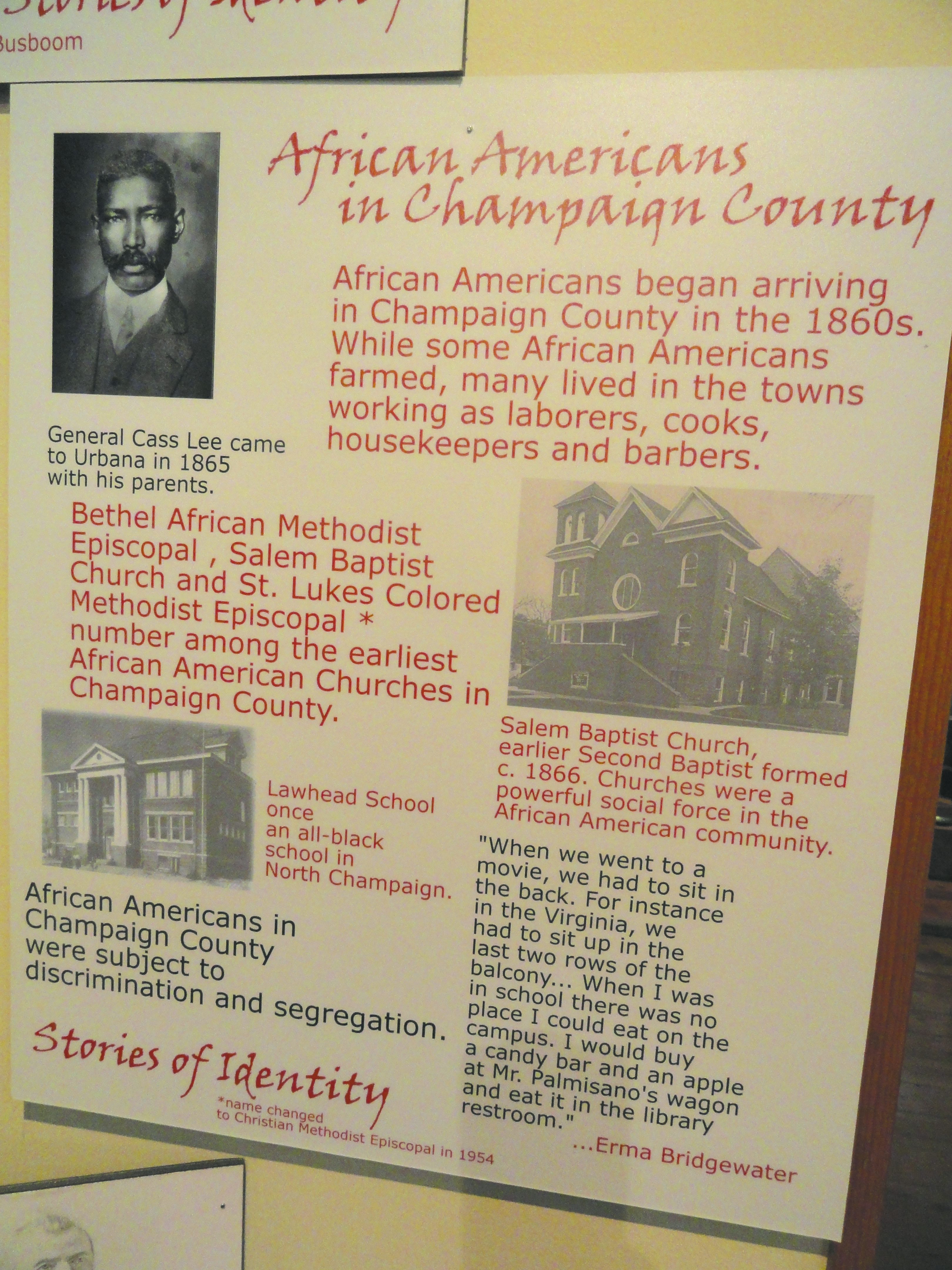 Among the focuses at the Museum of the Grand Prairie is the area’s early African-American history. (41558)