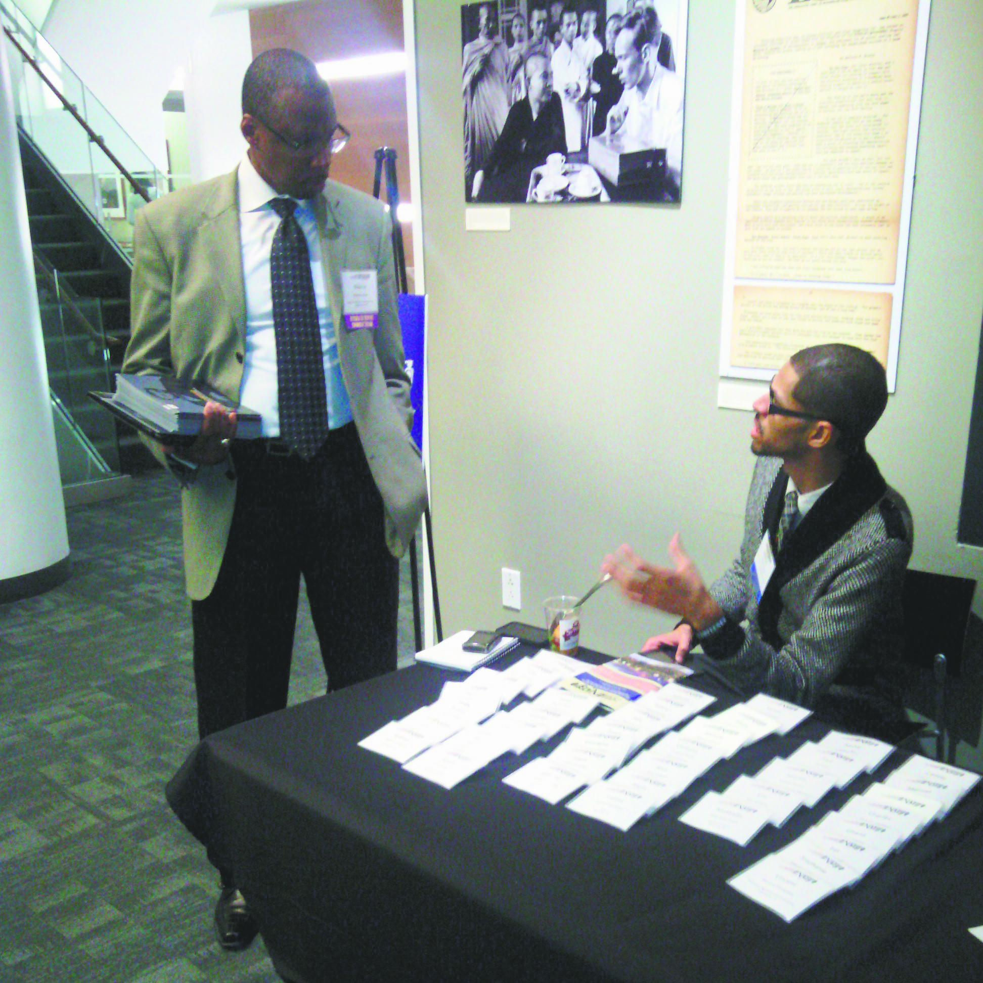 NABJ Executive Director Maurice Foster (left) and NABJ New York Chapter President Michael Feeney (right) (35466)