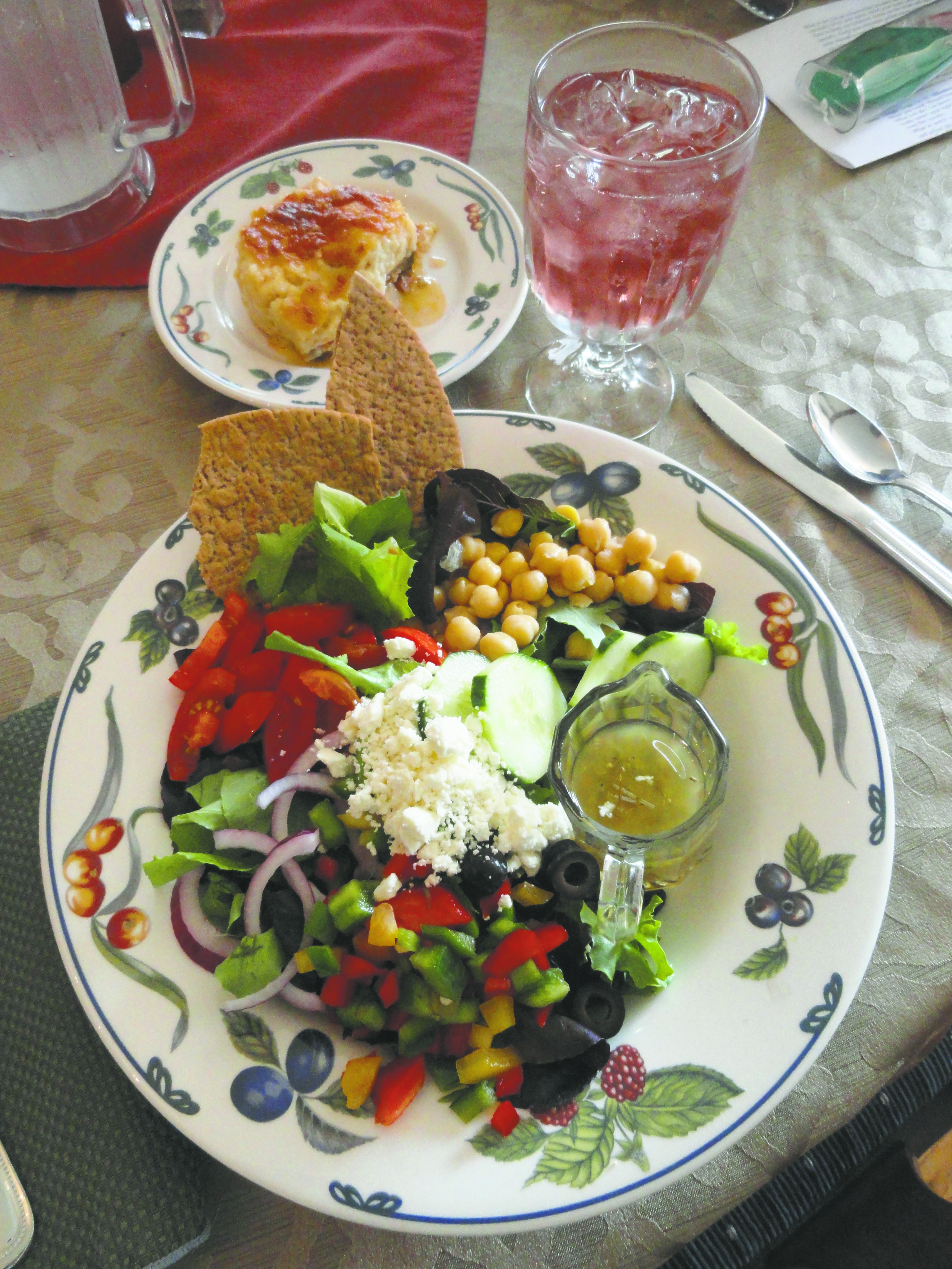 This Greek Salad was just one of the amazing gastronomic lunch meals created by Chef Tasso (61357)