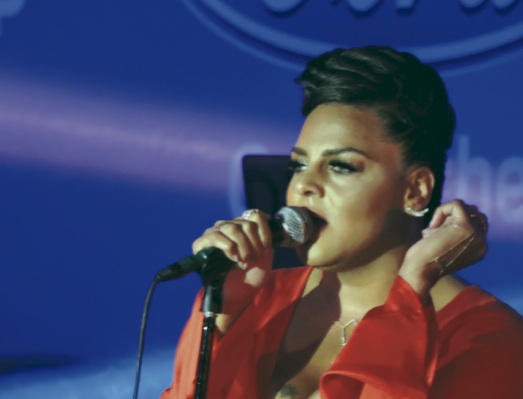 Marsha Ambrosius (formerly with Floetry) delivered her concert in one of the superlounges in the “Dome” in New Orleans for the Essence Music Festival. (L. Toomer) (81277)