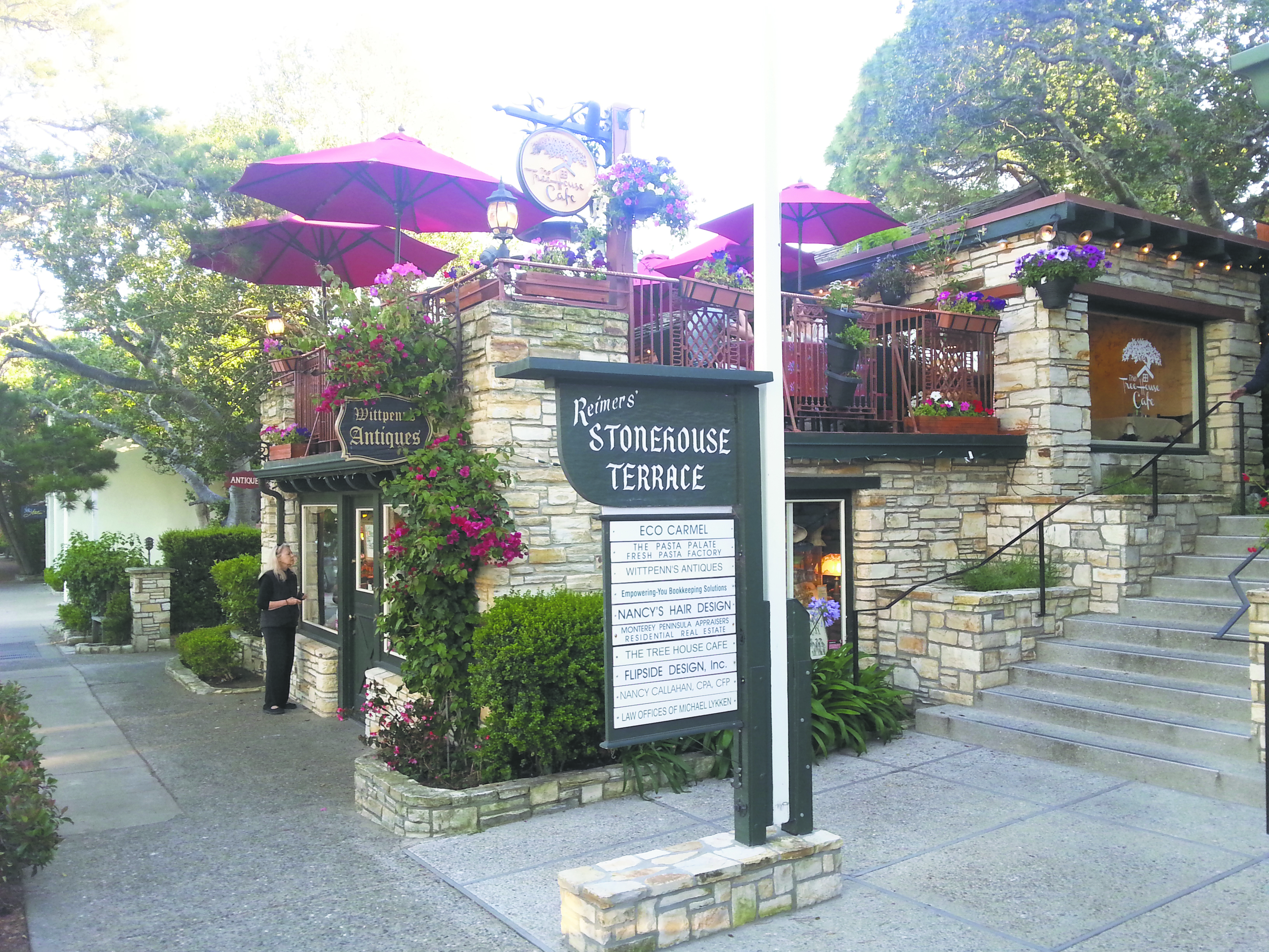 Carmel-by-the-Sea is highlighted by numerous shops, restaurants and art galleries set in historic and architecturally attractive structures. (Carmel Restaurant) (98649)