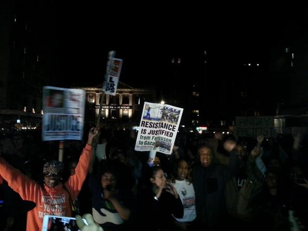 Demonstrators in New York gathered in Union Square and Times Square upon the announcement that Darren Wilson would not be indicted. (105191)