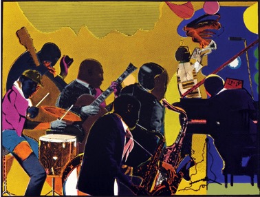 Romare Bearden, “Out Chorus,” 1979-80, etching and aquatint (113270)