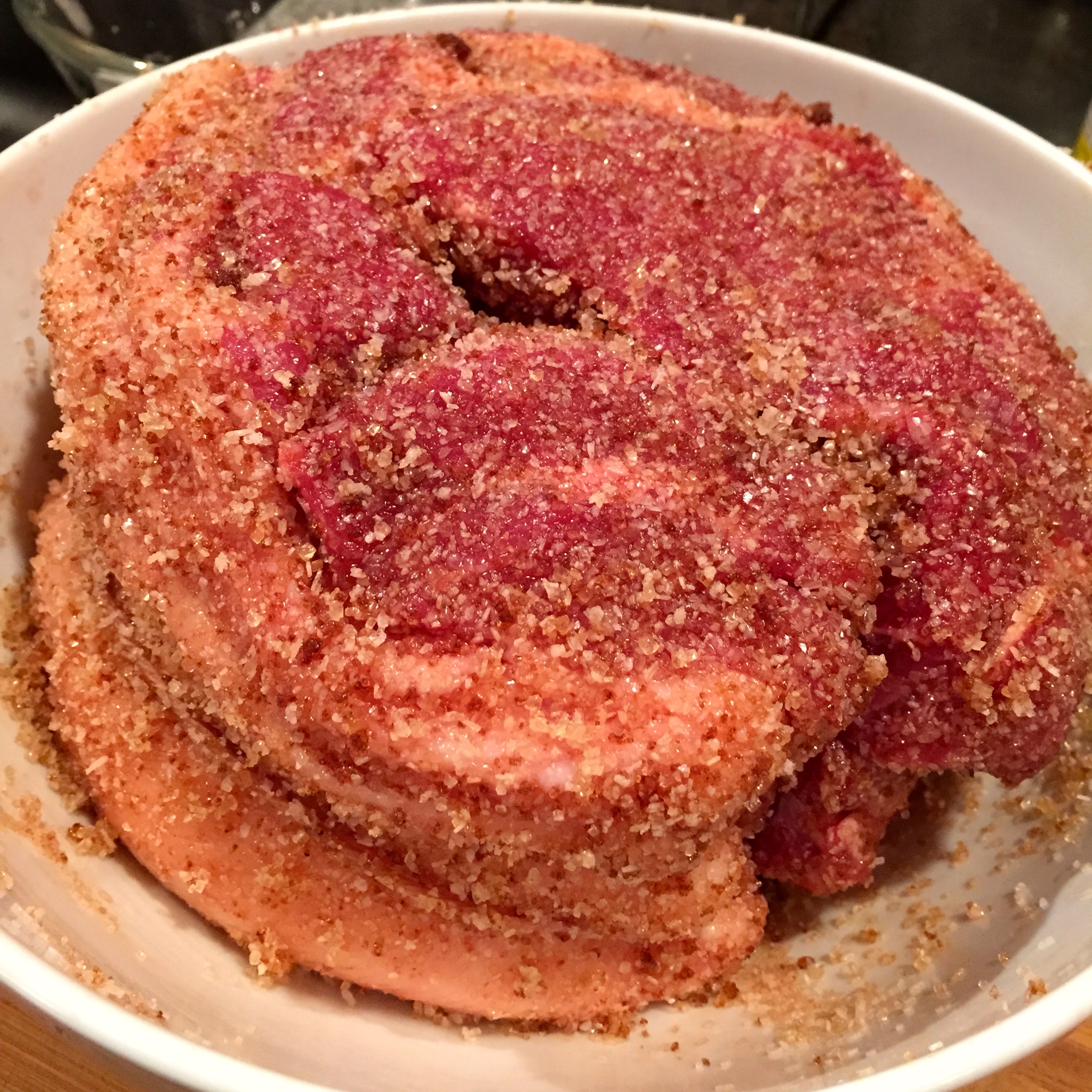 Pork butt rubbed in sugar and salt (120050)