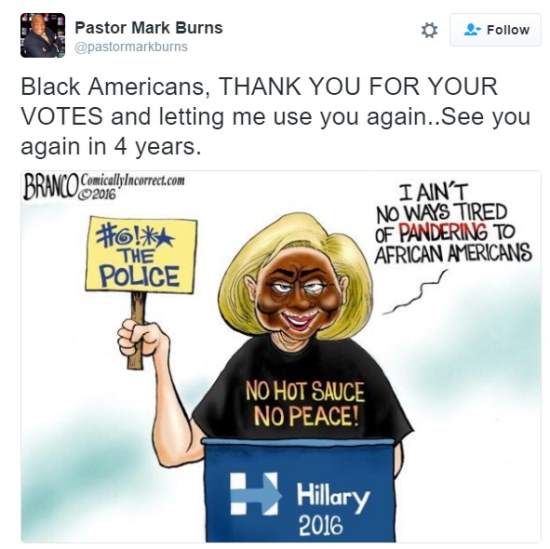 Tweet by Pastor Mark Burns (216803)