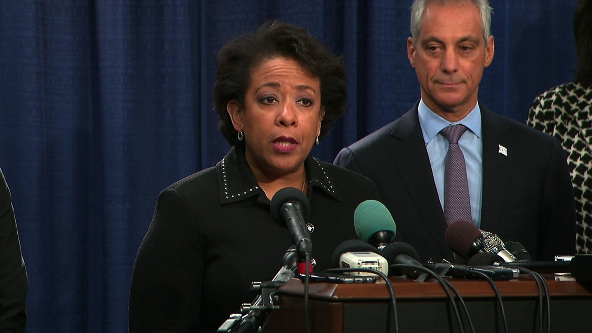 There is reasonable cause to believe that the Chicago Police Department engages in a pattern of excessive force, US Attorney General Loretta Lynch said in Chicago Friday, citing a 13-month Department of Justice investigation. (229657)