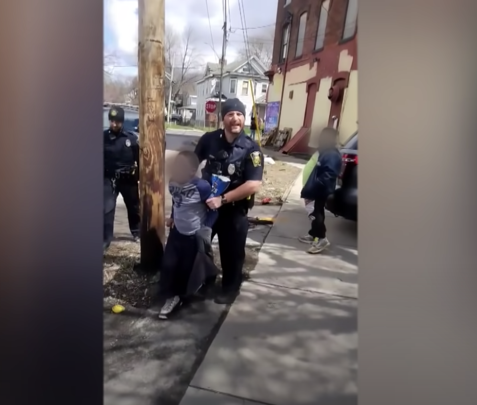 Video of sobbing child and officers 'wrenching,' says NY gov - New York ...