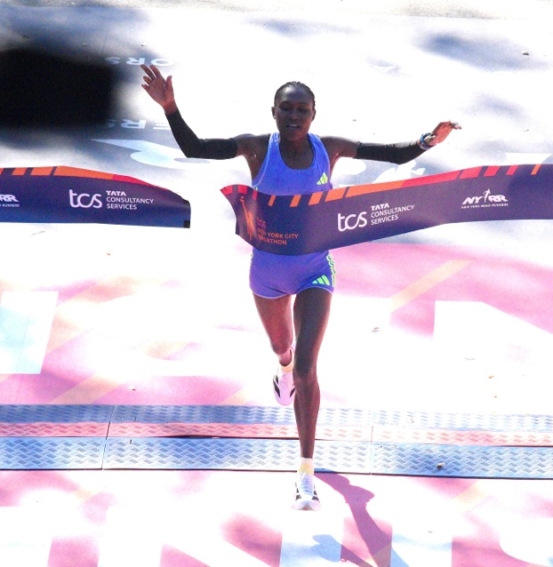 Sheila Chepkirui wins women's title at NYC Marathon debut