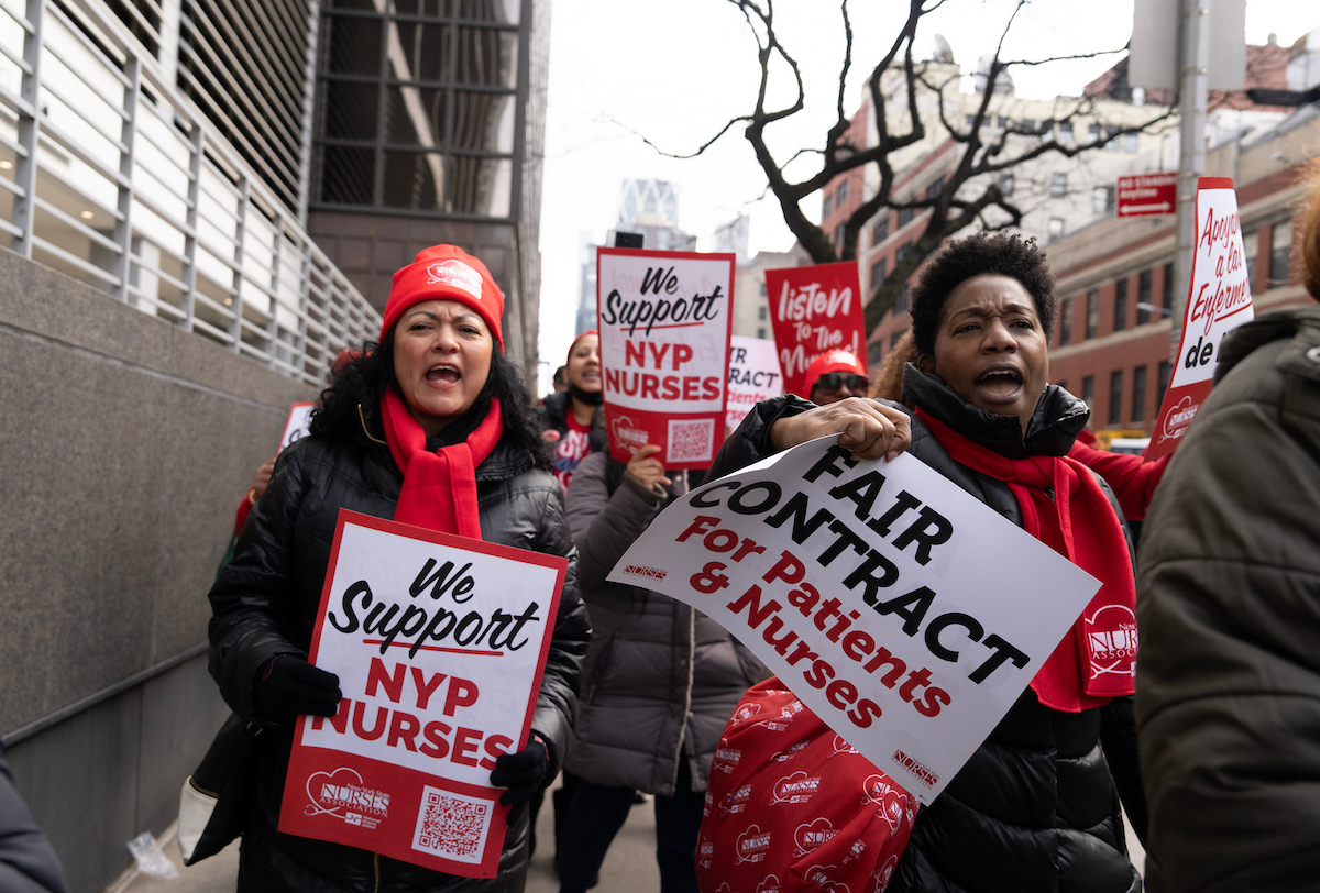 Thousands of nurses go on strike at several major New York City hospitals