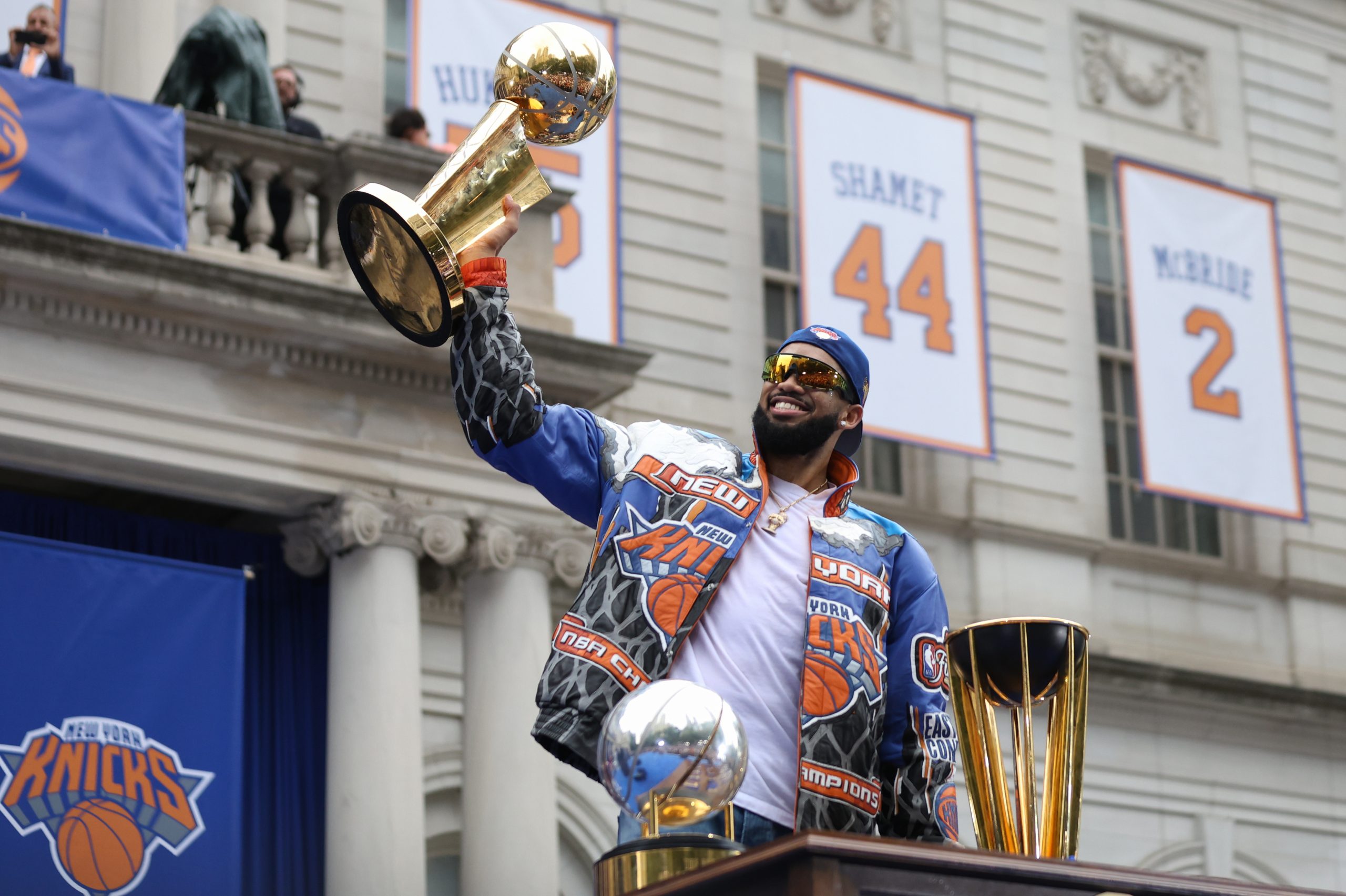 Knicks revel in their NBA victory parade as joyous fans and celebs fill the streets